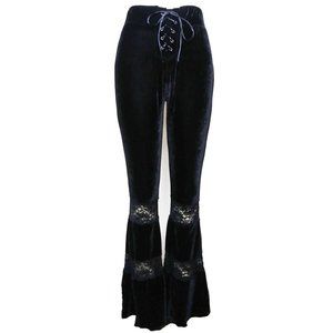 KIllstar lace velour bell bottom pants